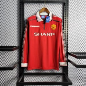 Manchester United 1998 Home Domaći Dres Dugi Rukavi