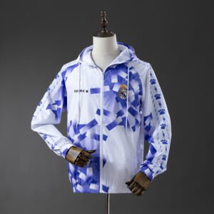 Real Madrid Šuškavac Tanka Jakna Vjetrovka sa Kapuljačom