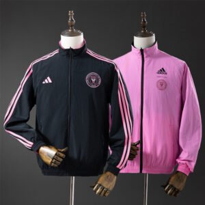 Inter Miami Šuškavac Tanka Jakna Vjetrovka sa Dva Lica