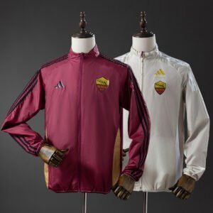 AS Roma Šuškavac Tanka Jakna Vjetrovka sa Dva Lica