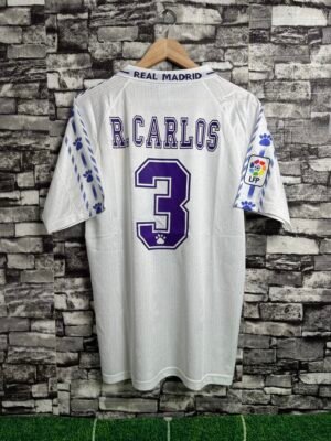 Real Madrid 1996/1997 Home Domaći Dres ROBERTO CARLOS "L"