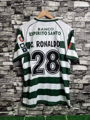 Sporting Lisbon 2001/2002 Home Domaći Dres CRISTIANO RONALDO "L"