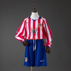 Atletico Madrid 2004/2005 Home Domaći Dječiji Set Dres + Šorc Dugi Rukav