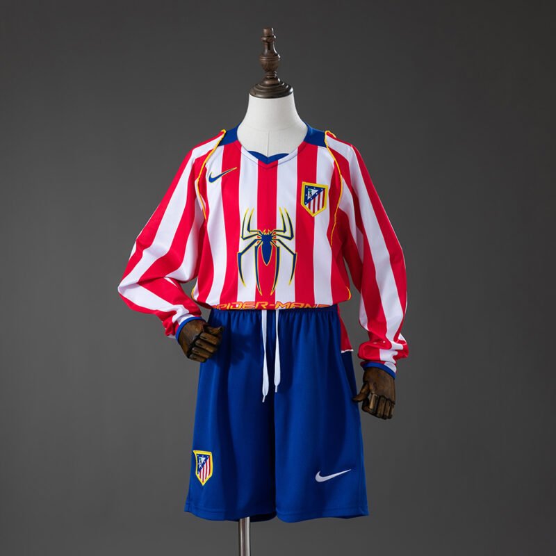 Atletico Madrid 2004/2005 Home Domaći Dječiji Set Dres + Šorc Dugi Rukav